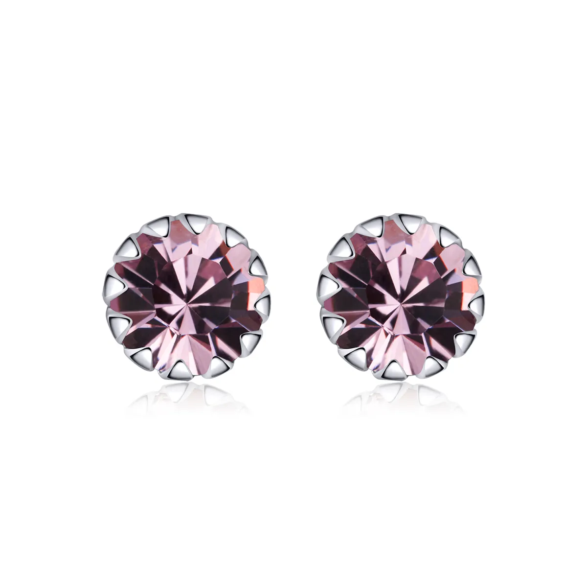 Pandora Style Silver Birthstone June Stud Earrings - SCE862-6