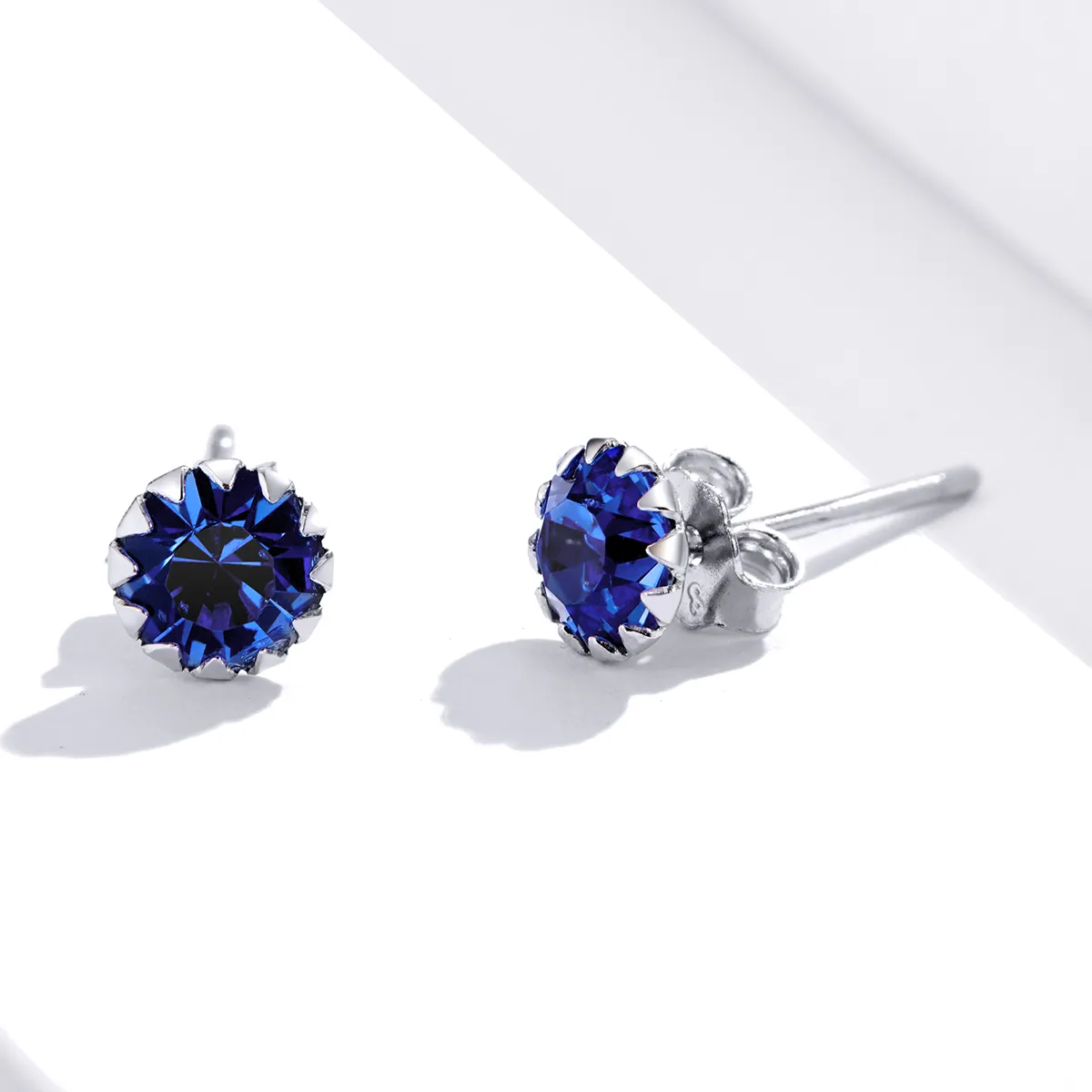 Pandora Style Silver Birthstone September Stud Earrings - SCE862-9