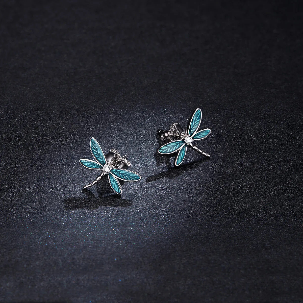 Pandora Style Silver Little Dragonfly Stud Earrings - BSE455