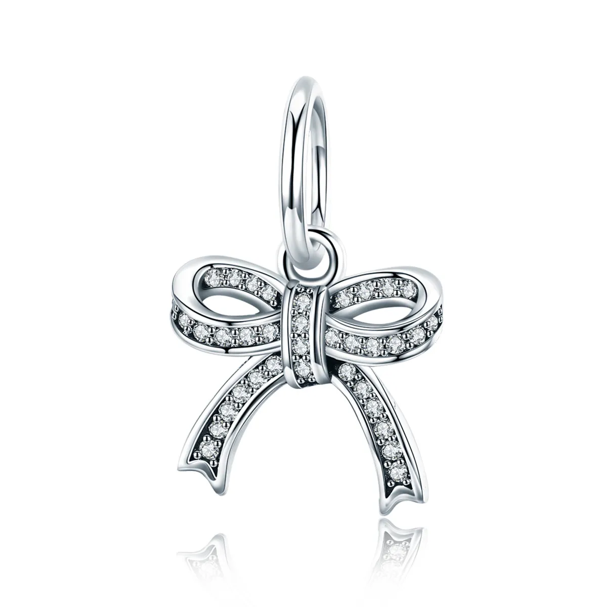 Pandora Style Silver Bow Pendant - SCC775