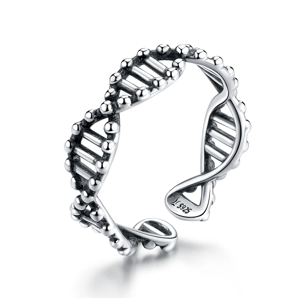 pandora style silver dna open ring scr643