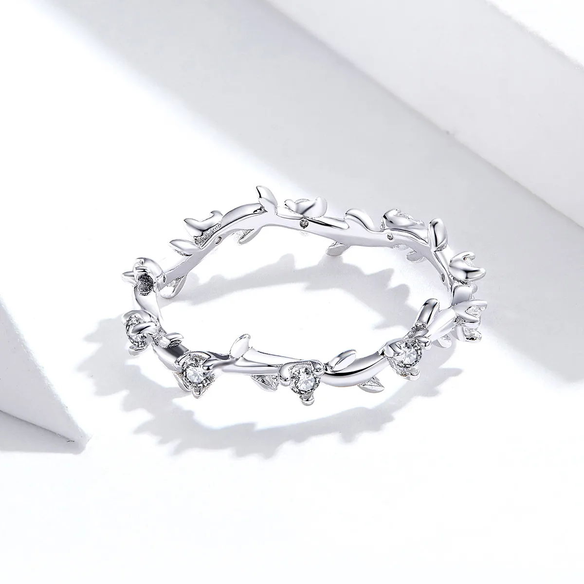 Pandora Style Silver Flower Crown Ring - SCR625