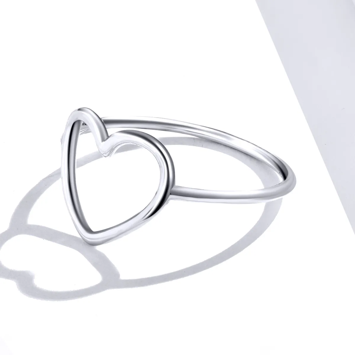 Pandora Style Silver Heart Ring - SCR641