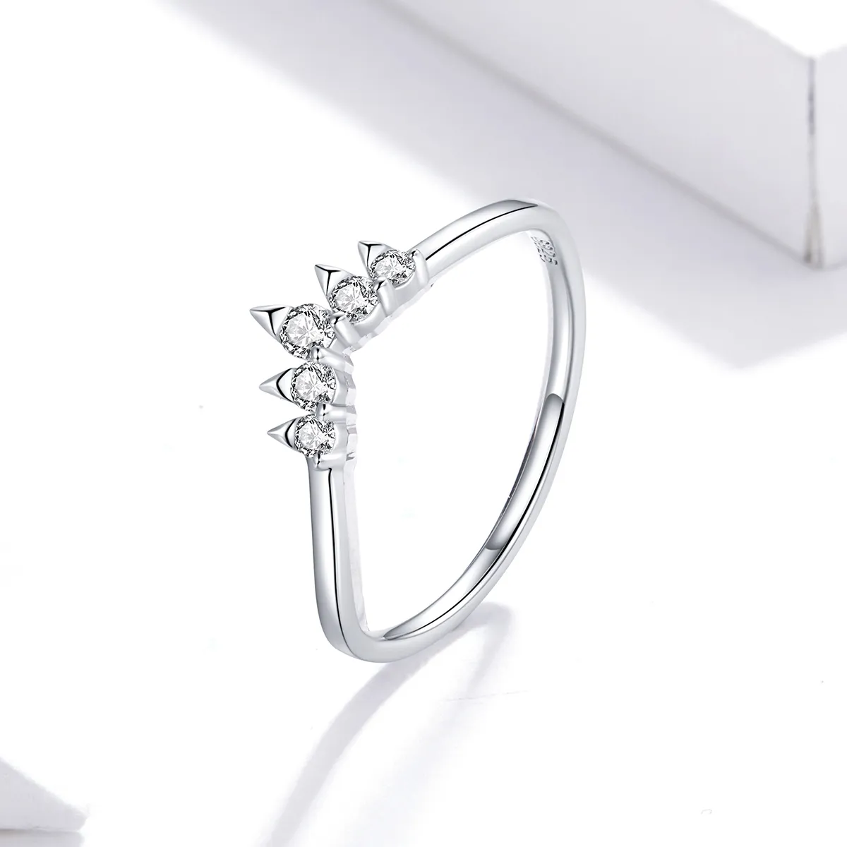 Pandora Style Silver Princess Crown Ring - SCR686