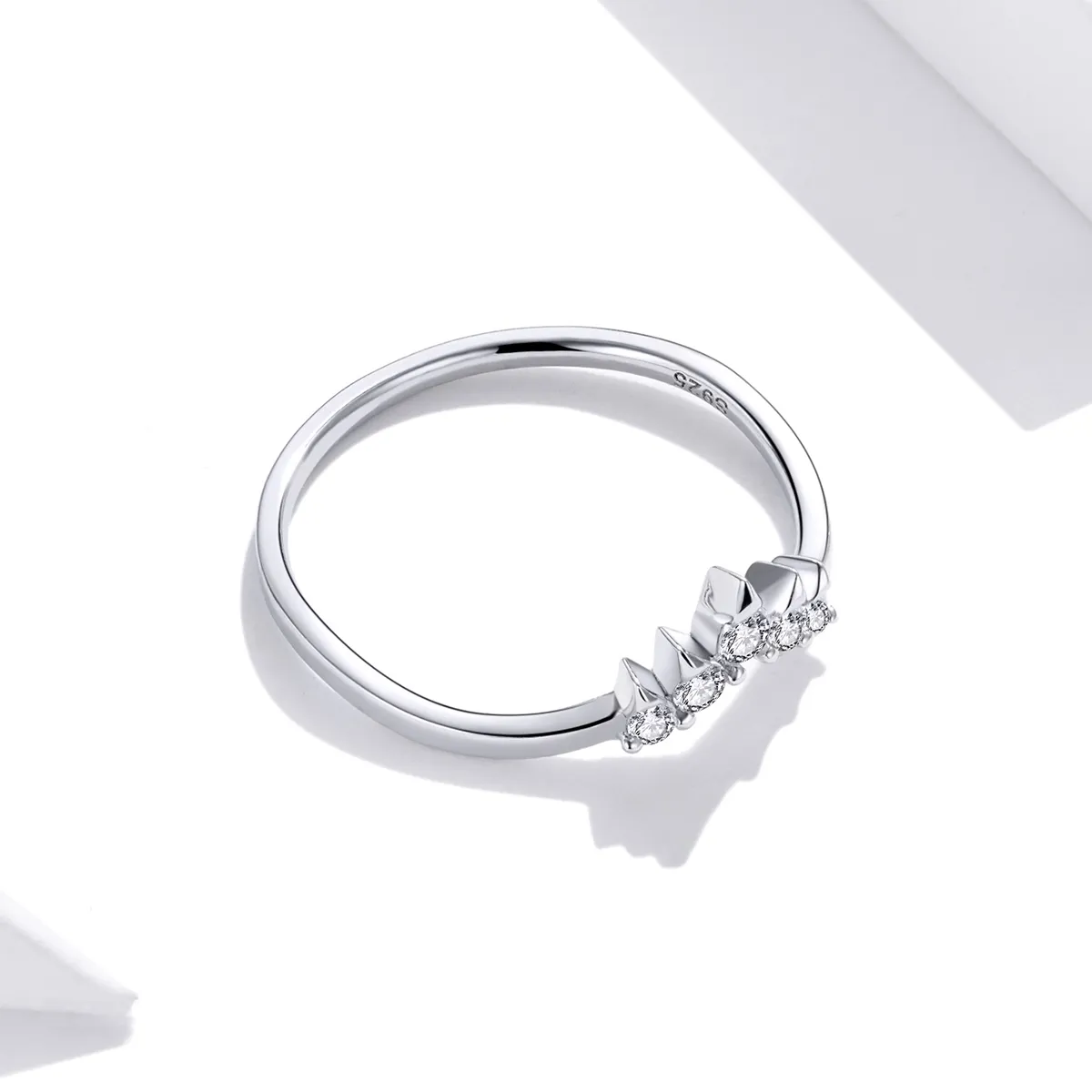 Pandora Style Silver Princess Crown Ring - SCR686