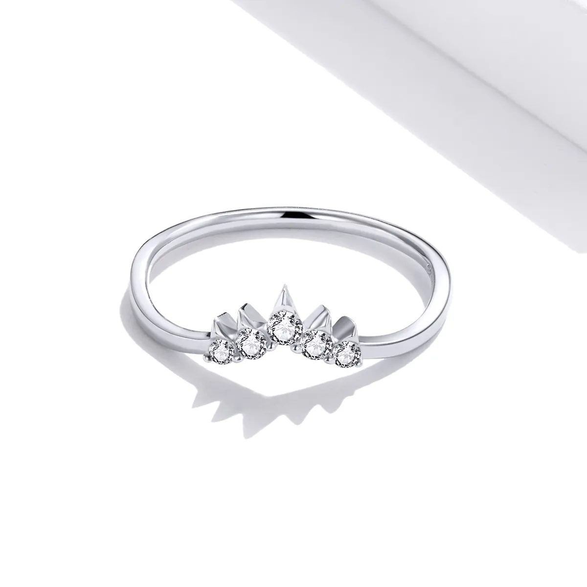 Pandora Style Silver Princess Crown Ring - SCR686