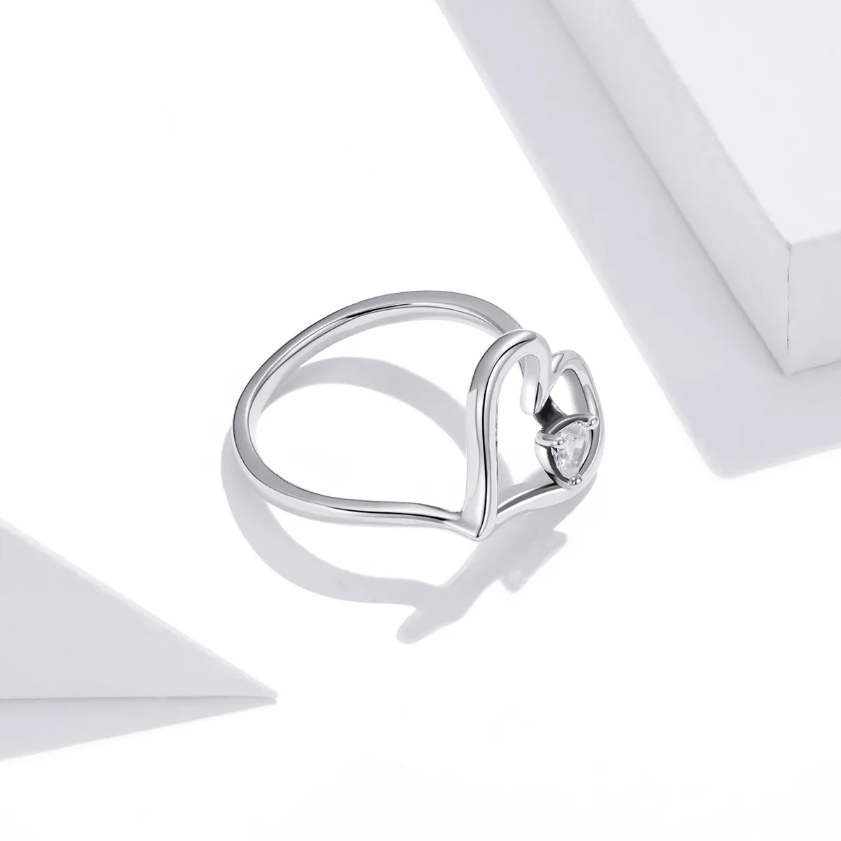 Pandora Style Silver Shining Wish Ring - SCR700