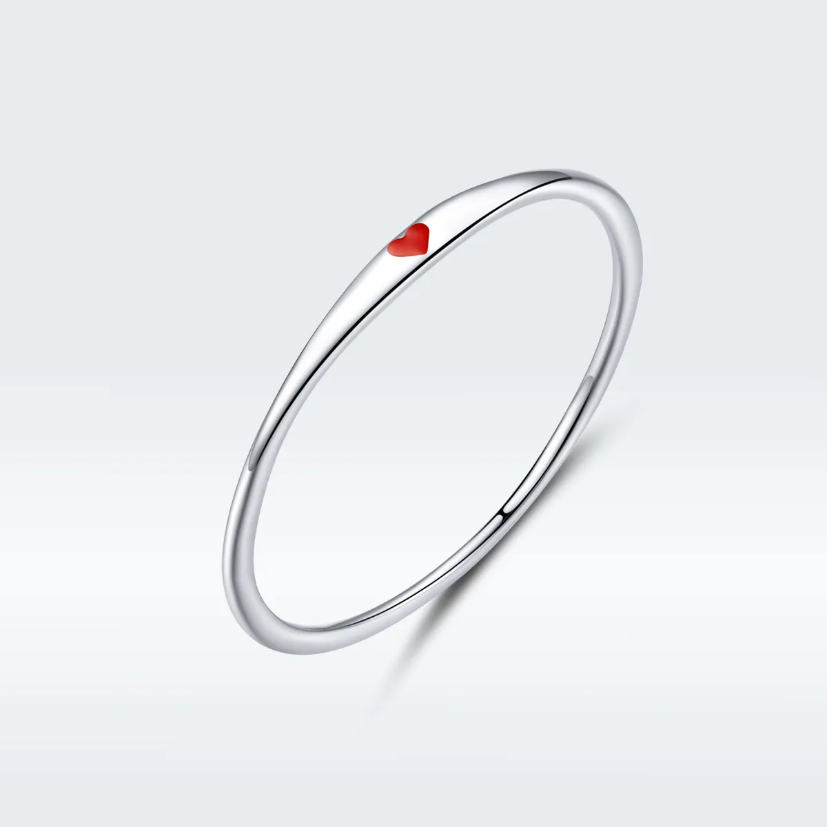 pandora style silver simple love ring scr620