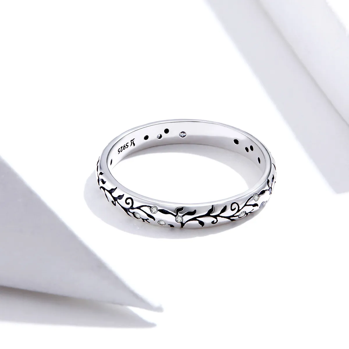 Pandora Style Silver Vintage Vine Ring - SCR659