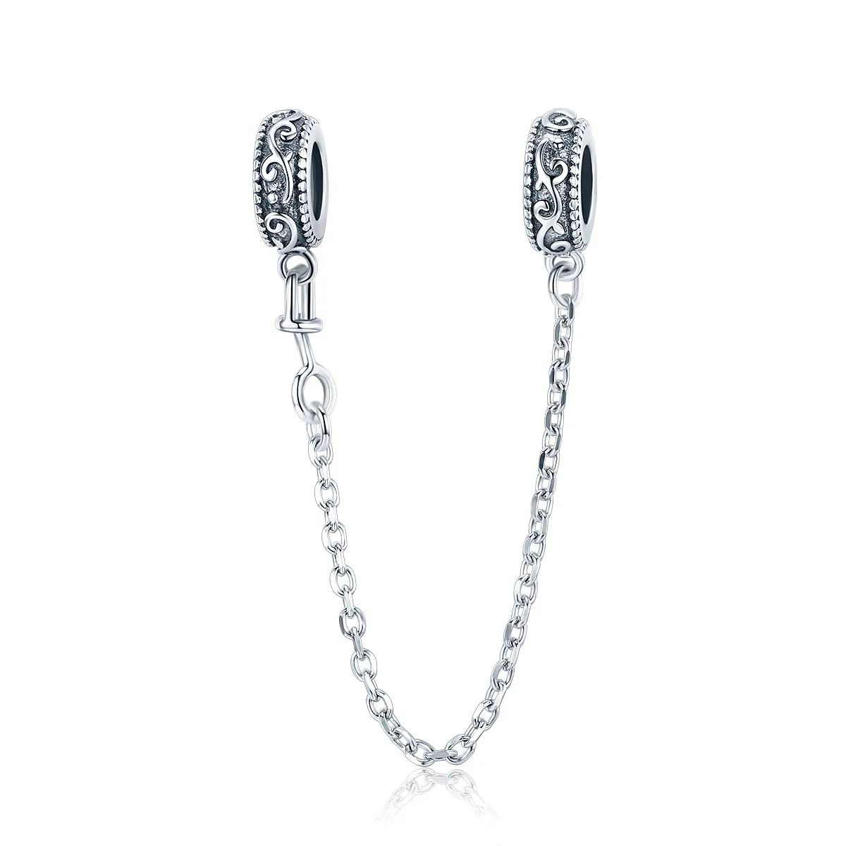 pandora style silver classical vine safety chain scc1546