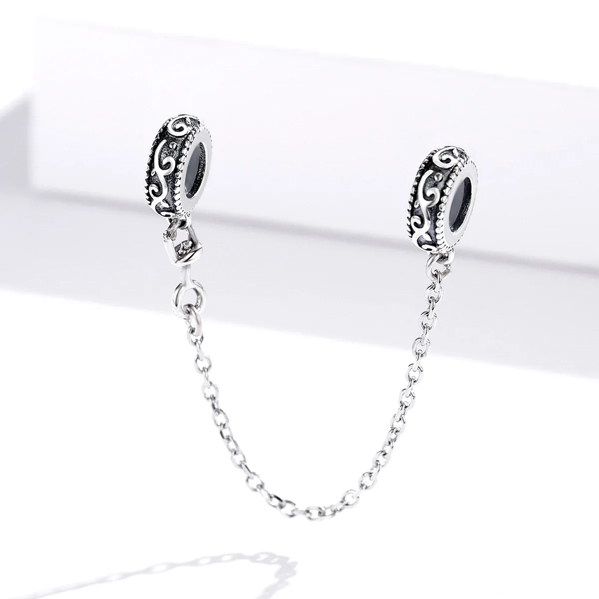 Pandora Style Silver Classical Vine Safety Chain - SCC1546