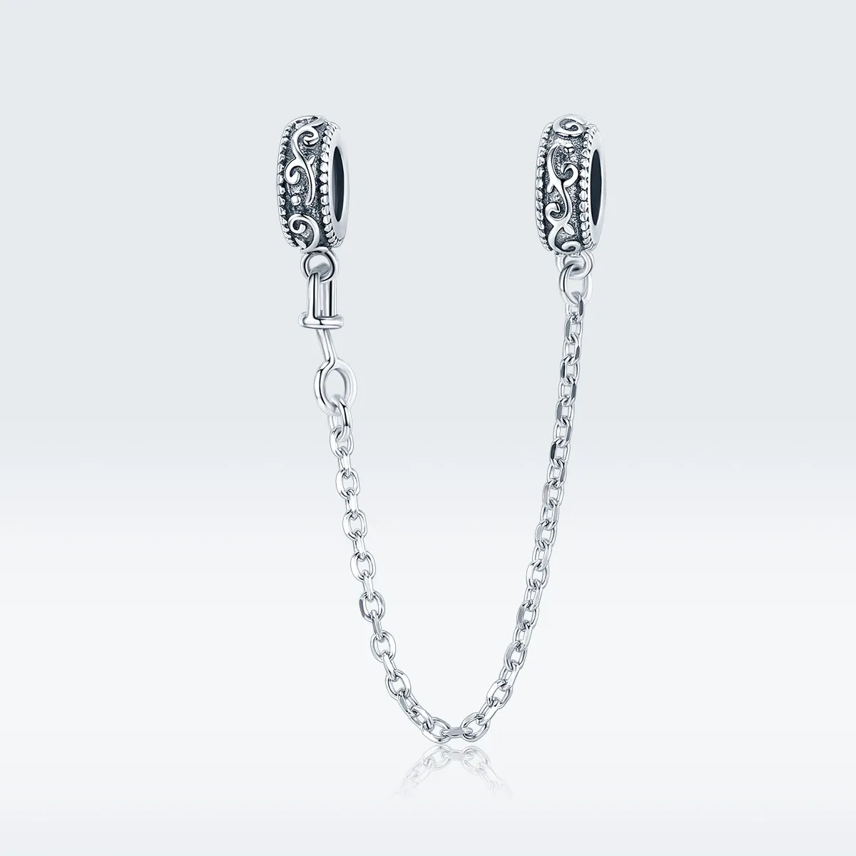 Pandora Style Silver Classical Vine Safety Chain - SCC1546