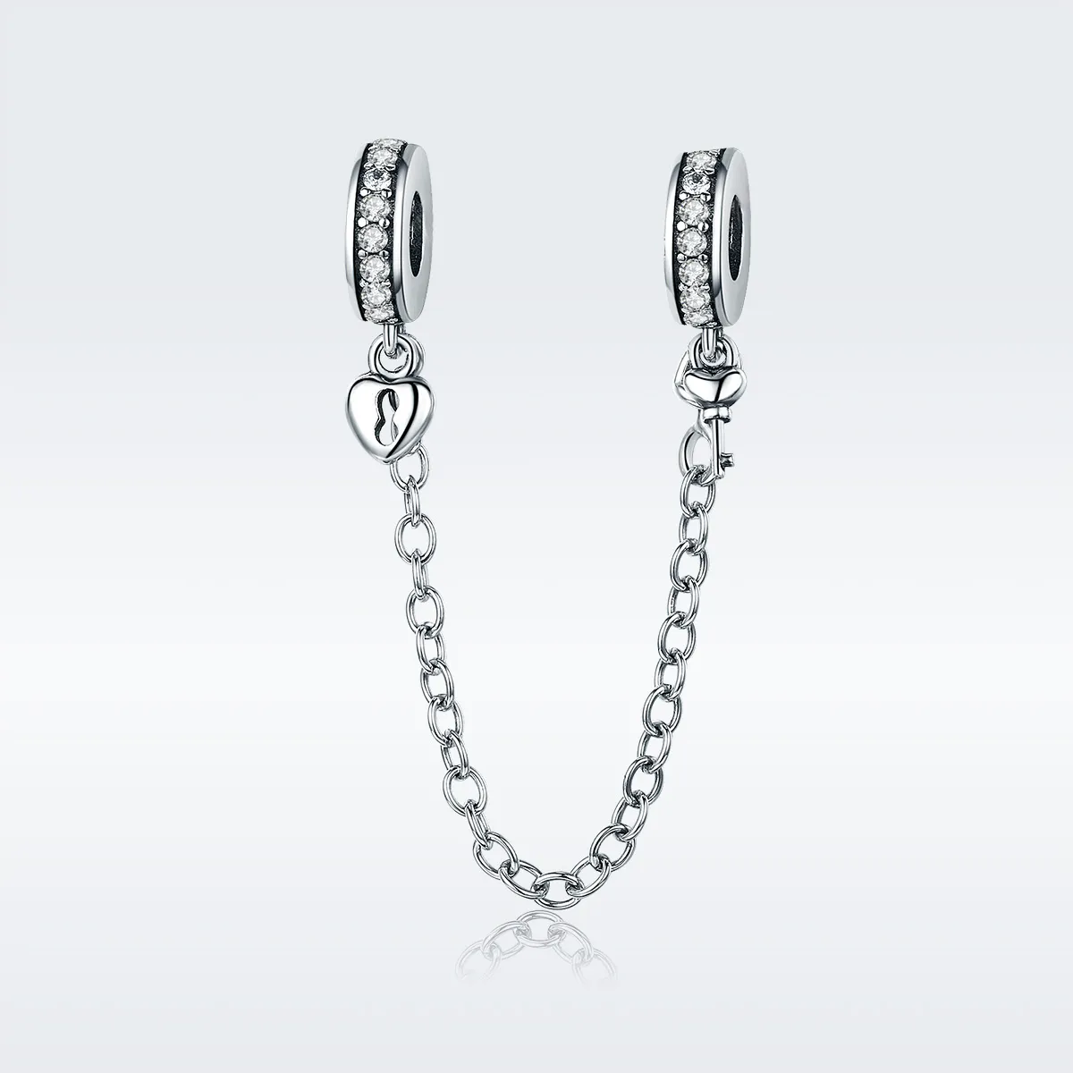 Pandora Style Silver Only Love Safety Chain - SCC606