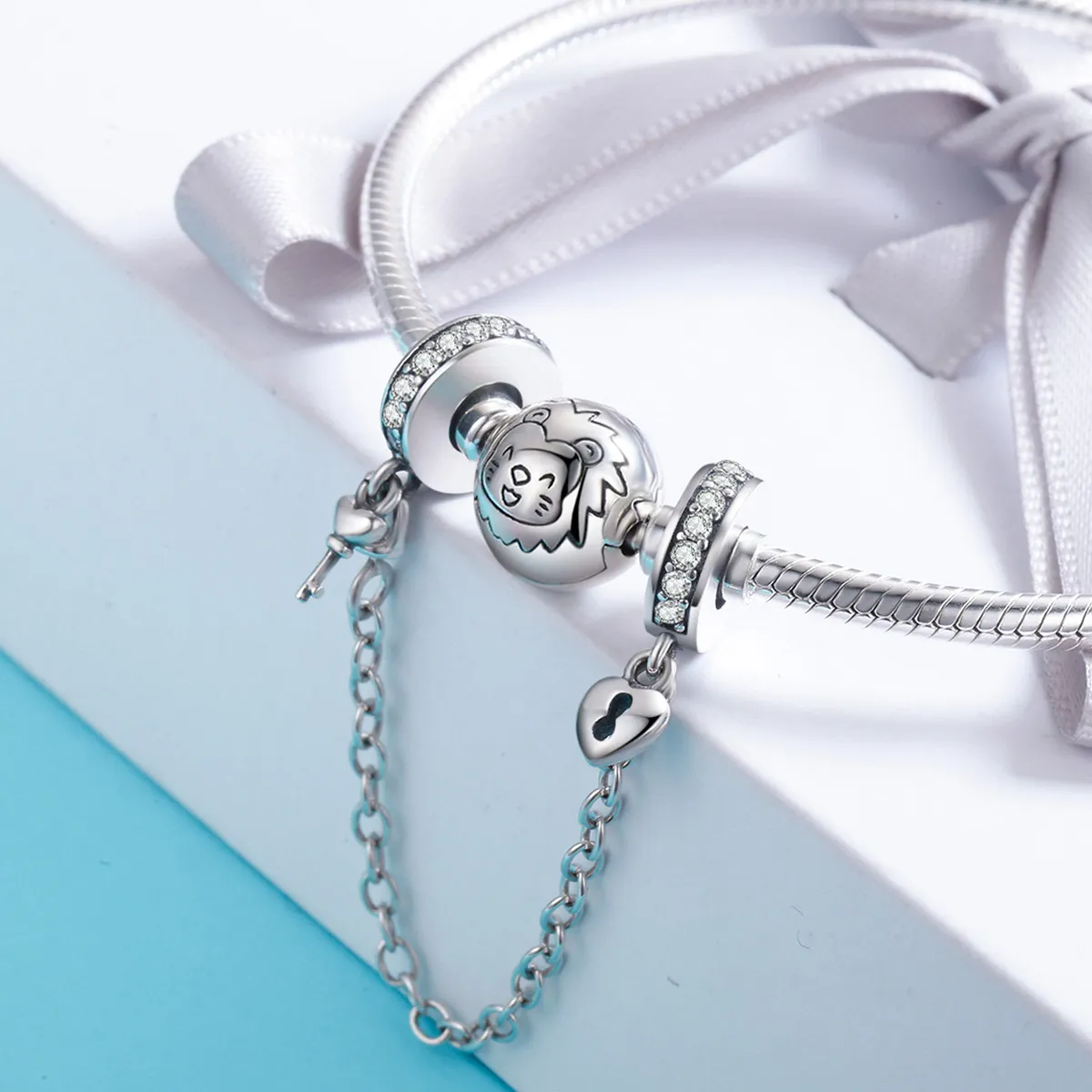 Pandora Style Silver Only Love Safety Chain - SCC606