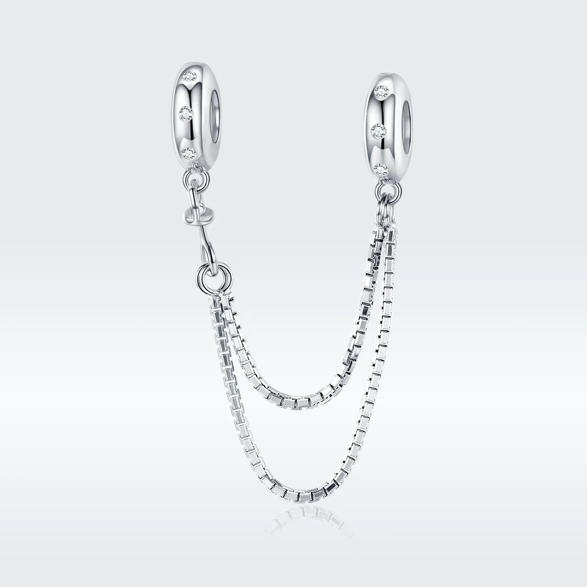 Pandora Style Silver Simple Chain Safety Chain - SCC1419