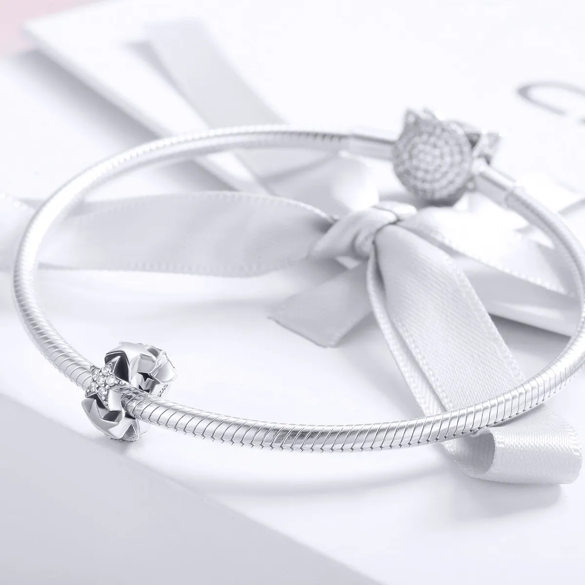 Pandora Style Silver Little Stars Spacer Charm - SCC929