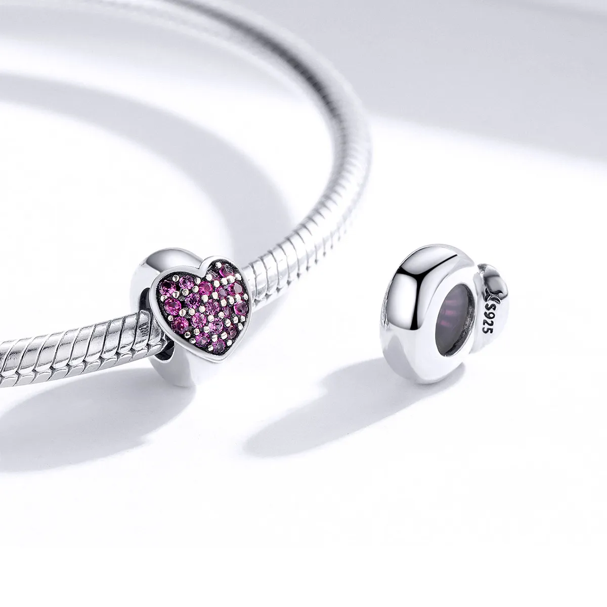 Pandora Style Silver Love Spacer Charm - SCC1336