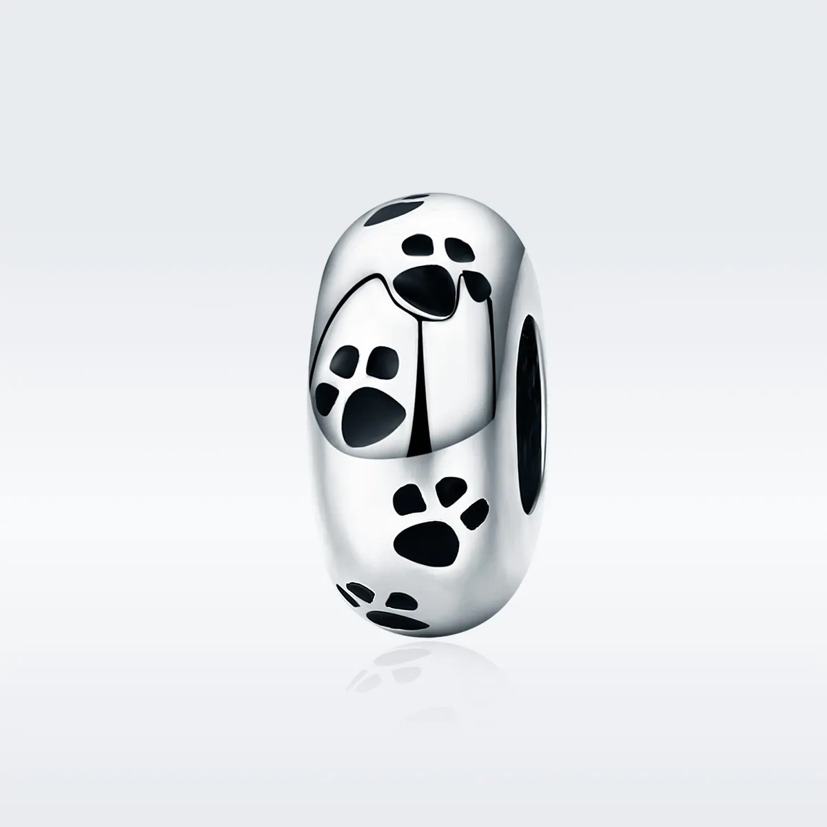 Pandora Style Silver Pet Imprint Spacer Charm - SCC594