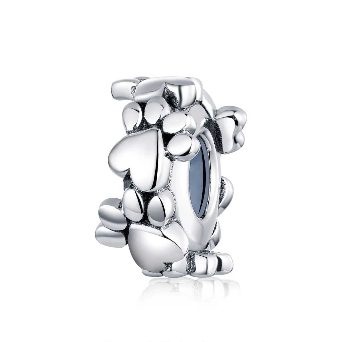 pandora style silver sweet hearts spacer charm scc1504