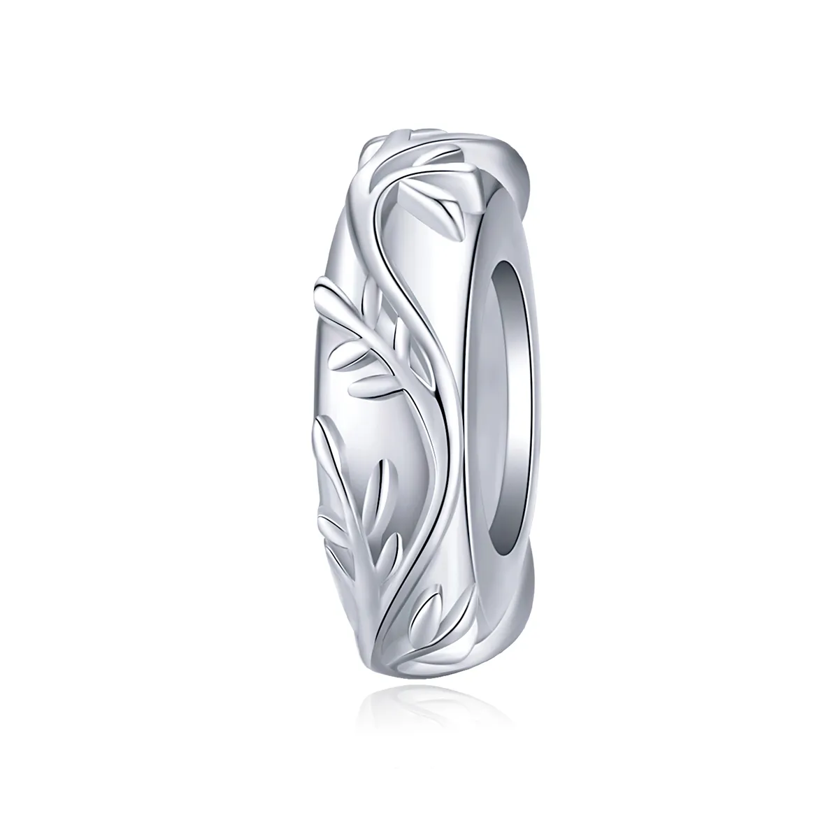 Pandora Style Silver Vine Leaf Spacer Charm - BSC142