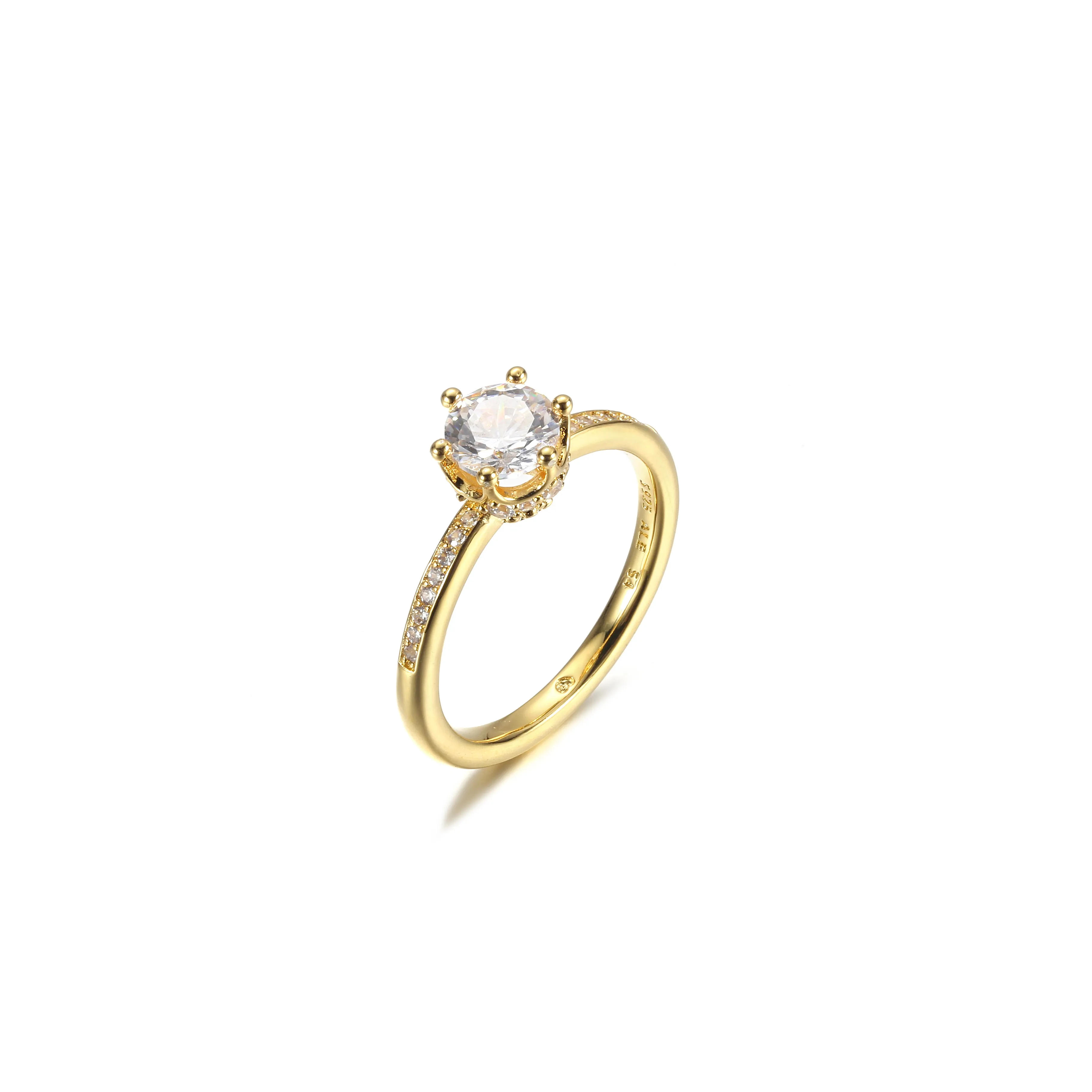 PANDORA Clear Sparkling Crown Solitaire Ring - 168289C01