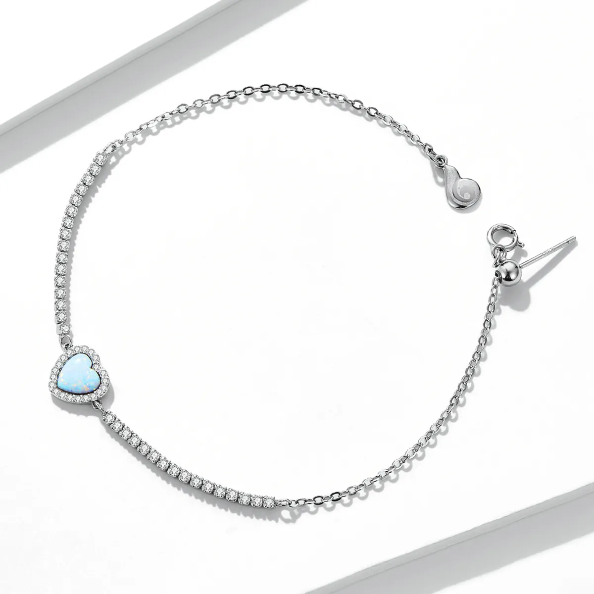 Pandora Style Opal Love Bracelet - BSB086