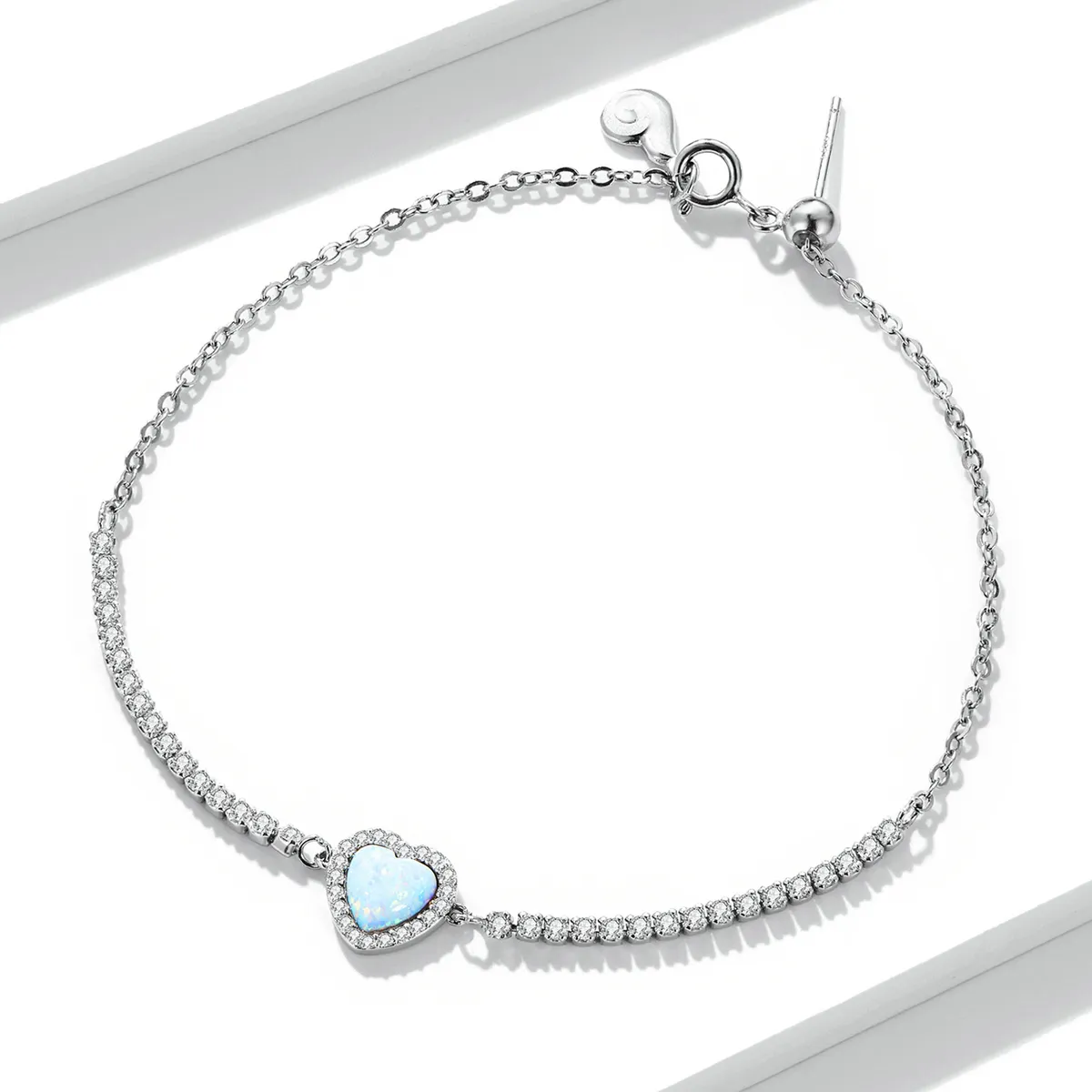 Pandora Style Opal Love Bracelet - BSB086