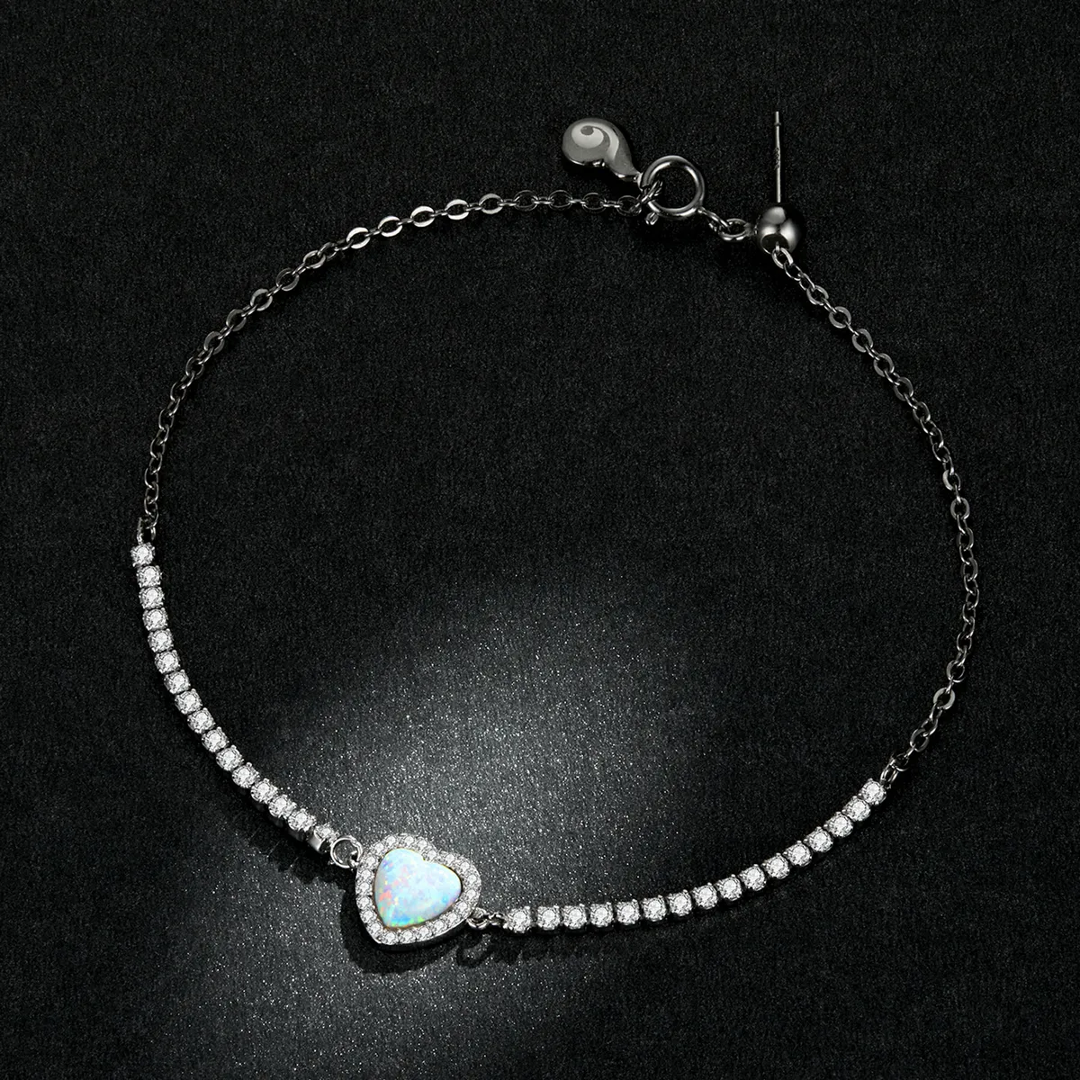 Pandora Style Opal Love Bracelet - BSB086