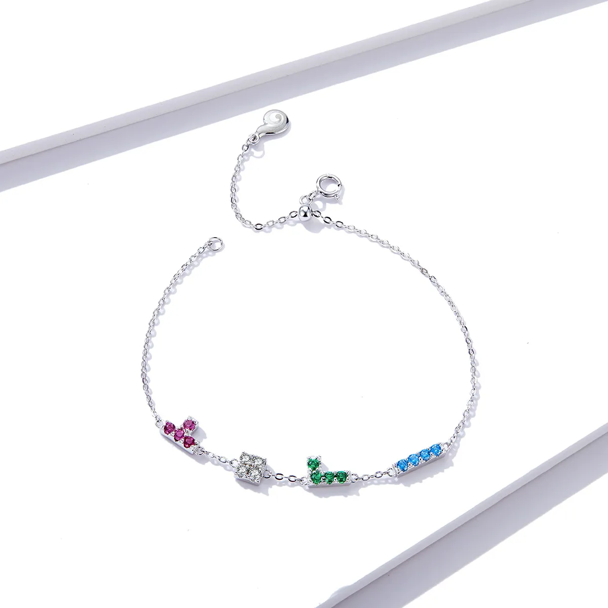 Pandora Style Tetris Bracelet - BSB040