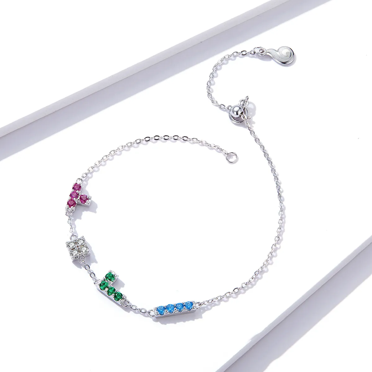 Pandora Style Tetris Bracelet - BSB040