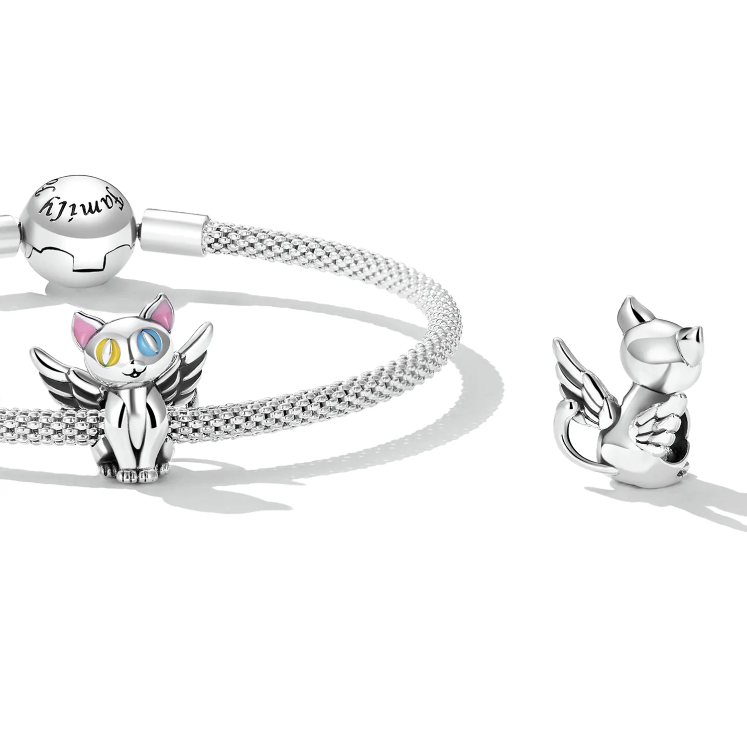 Pandora Style Angel Cat Charm - SCC2299