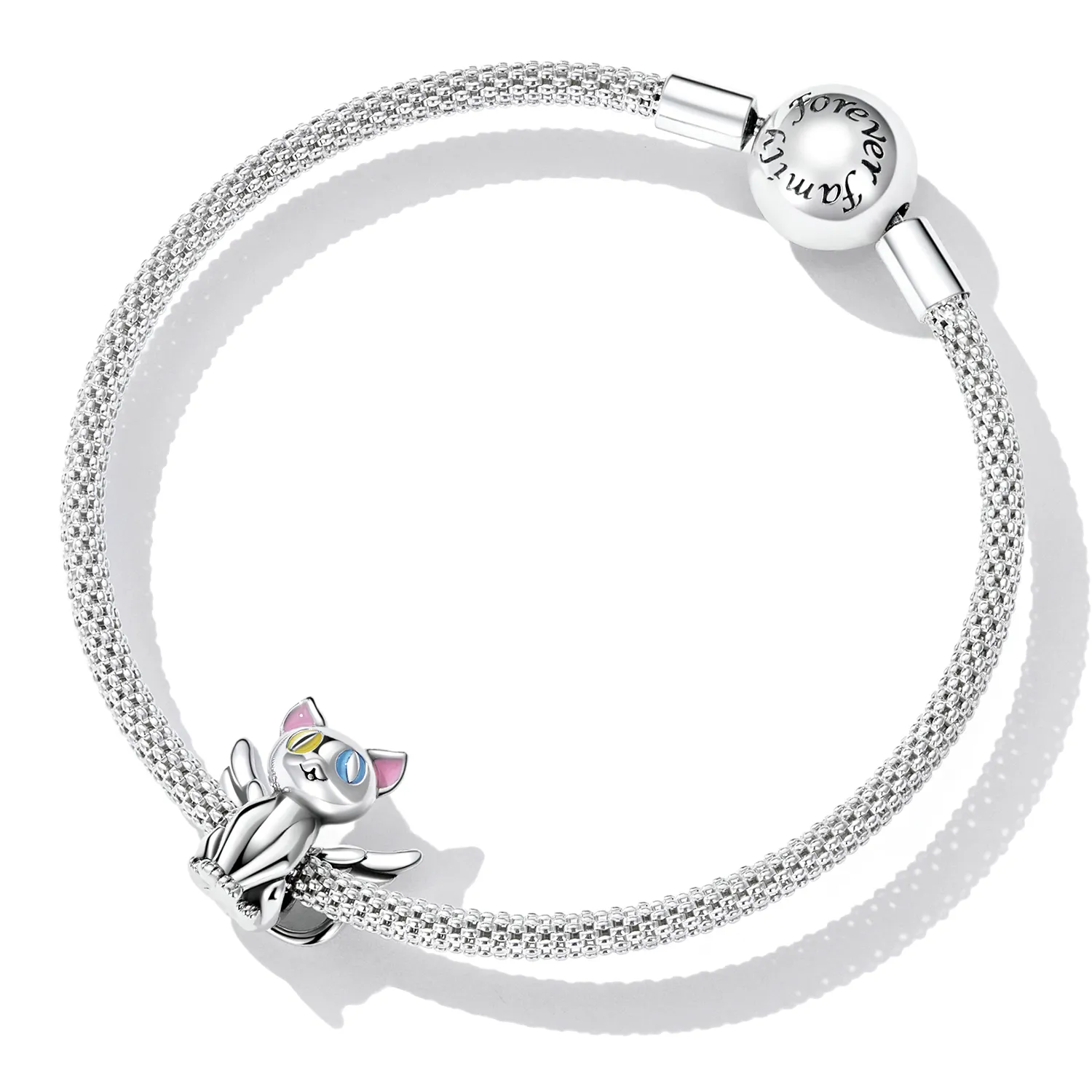 Pandora Style Angel Cat Charm - SCC2299