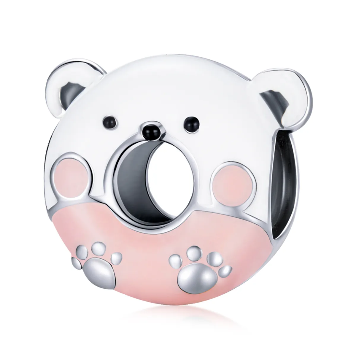 Pandora Style Bear Donuts Charm - SCC1876