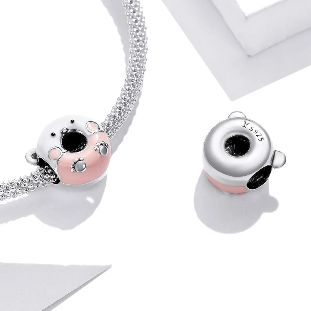 Pandora Style Bear Donuts Charm - SCC1876