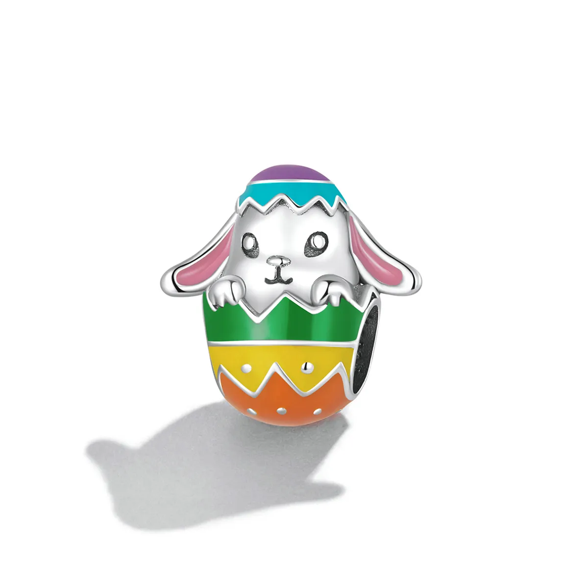 Pandora Style Bunny Eggs Charm - SCC2117