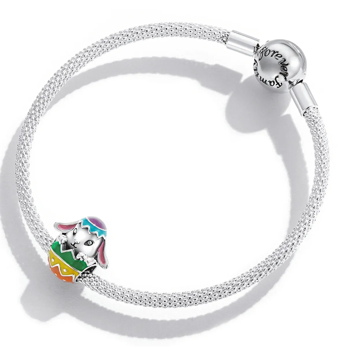 Pandora Style Bunny Eggs Charm - SCC2117