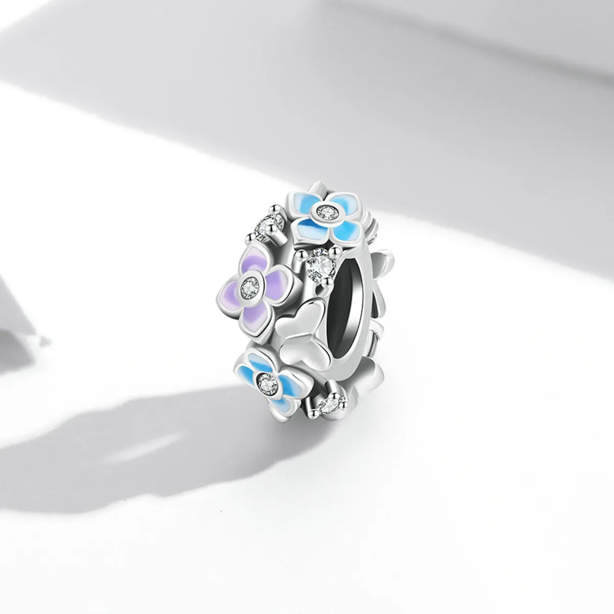 Pandora Style Butterfly Love Flower Charm - SCC2063