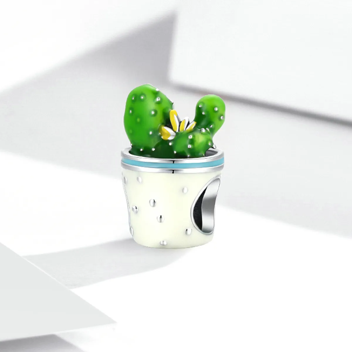 Pandora Style Cactus Pot Charm - SCC2019