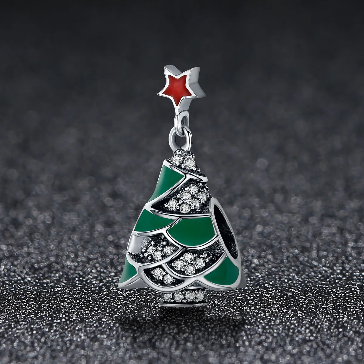 Pandora Style Christmas Tree Charm - SCC307