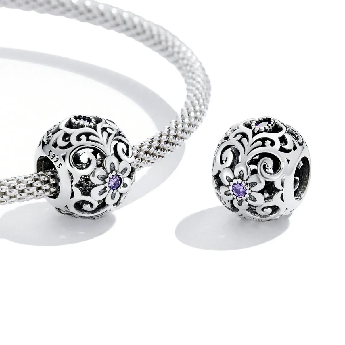 Pandora Style Classical Pattern Charm - SCC2183