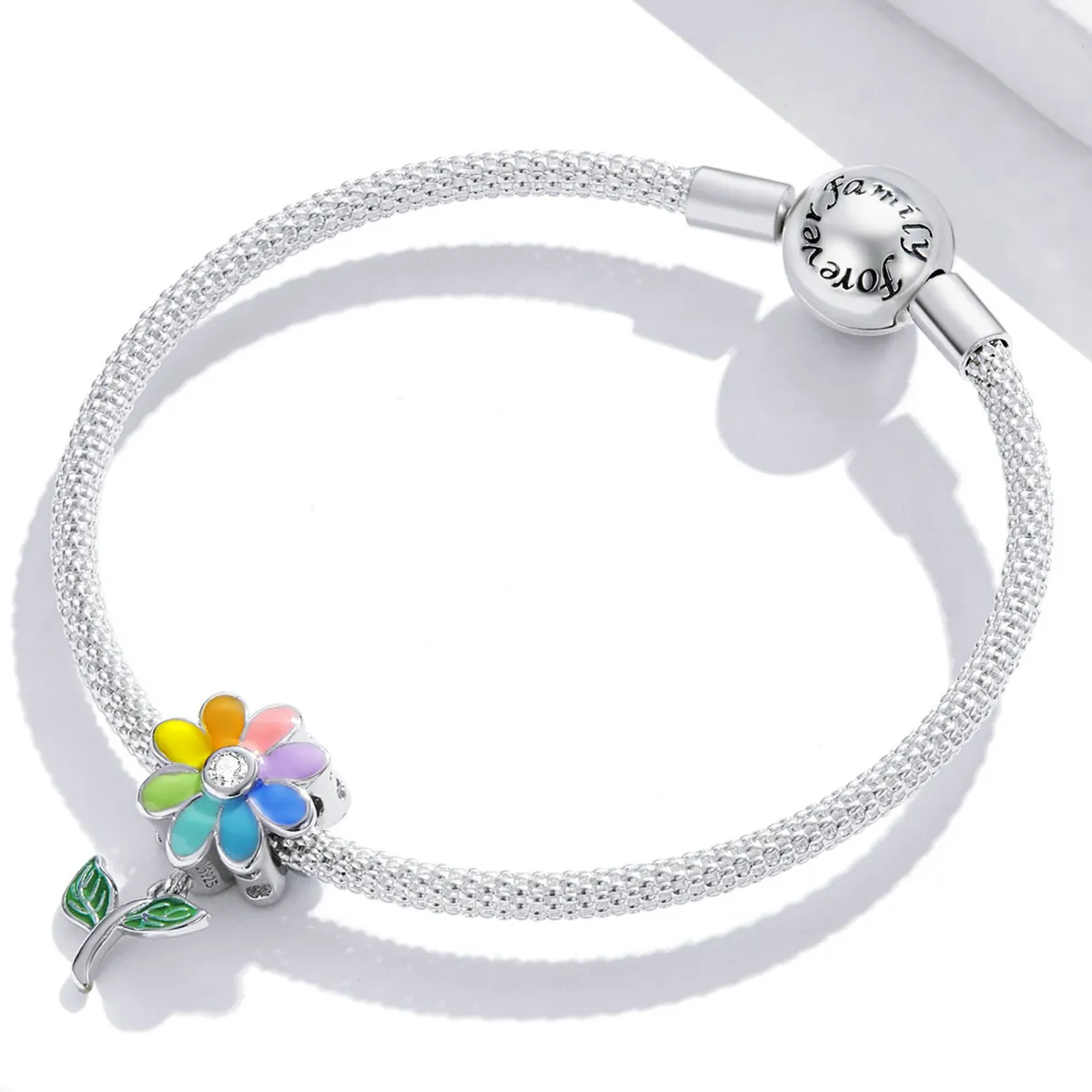 Pandora Style Colorful Sunflower Charm - SCC2088