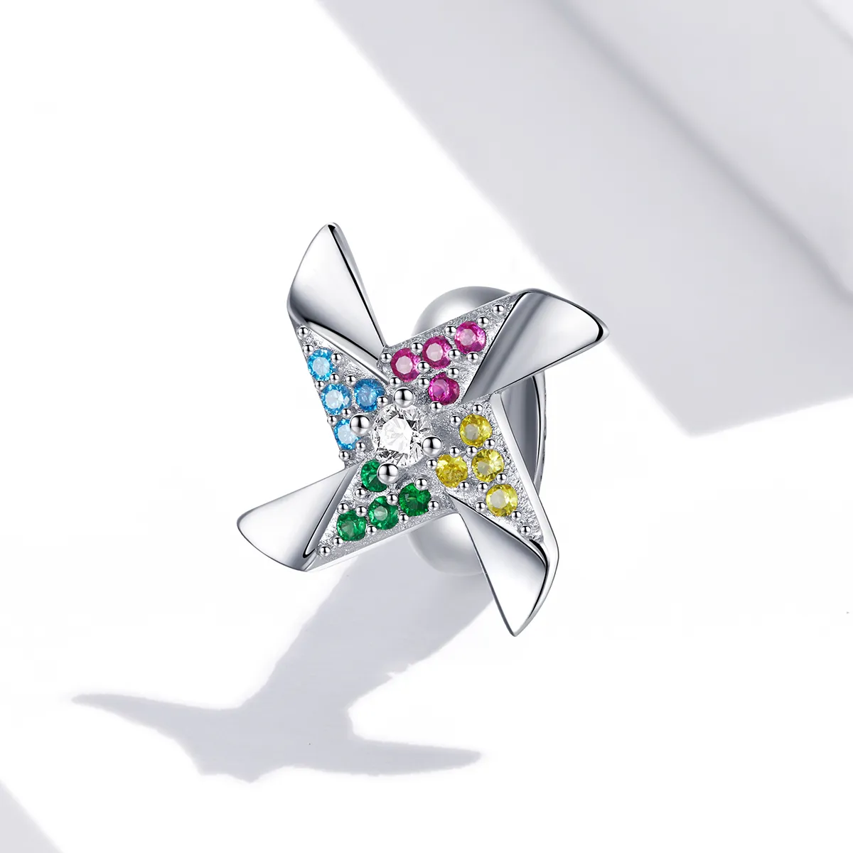 Pandora Style Colorful Windmill Charm - SCC1766