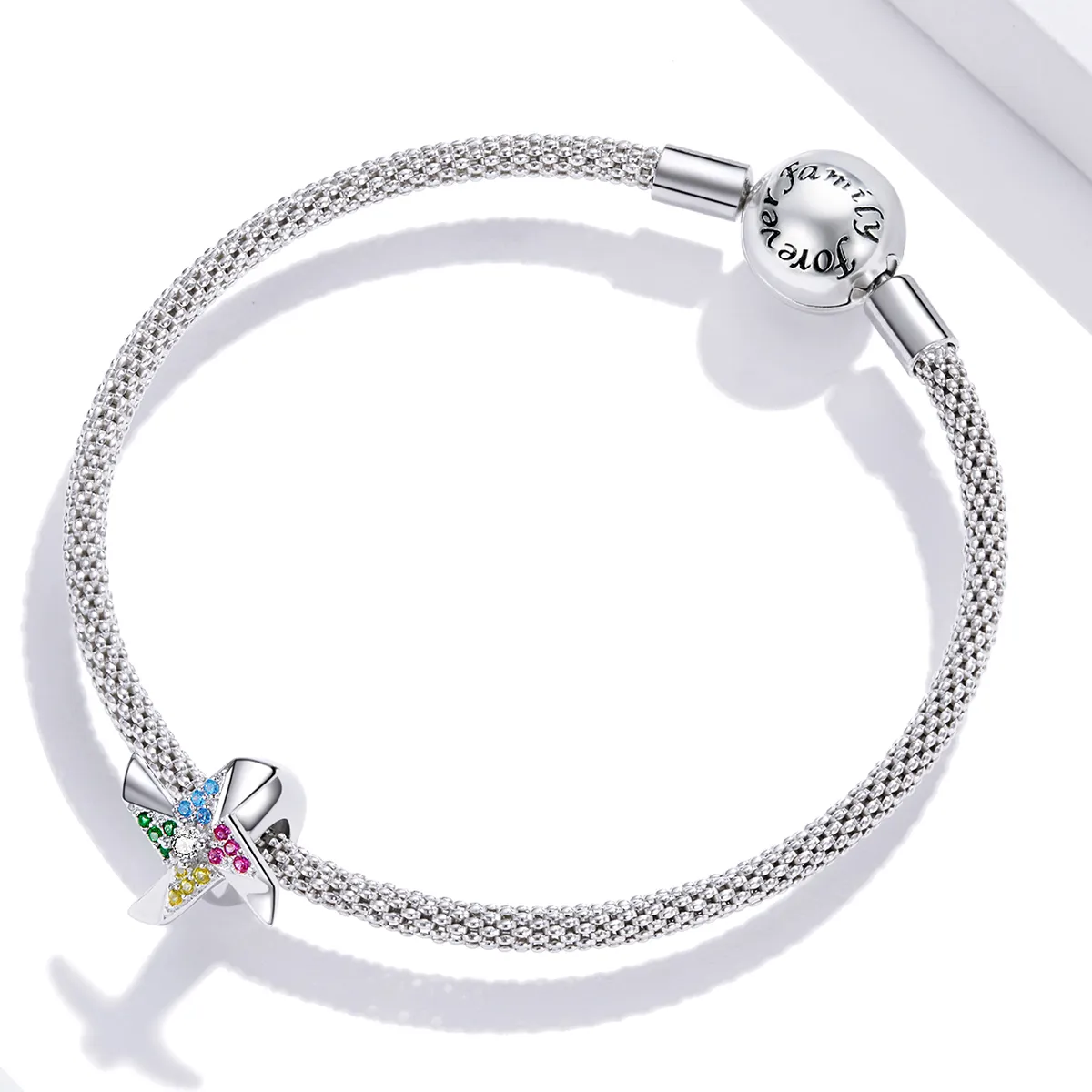 Pandora Style Colorful Windmill Charm - SCC1766