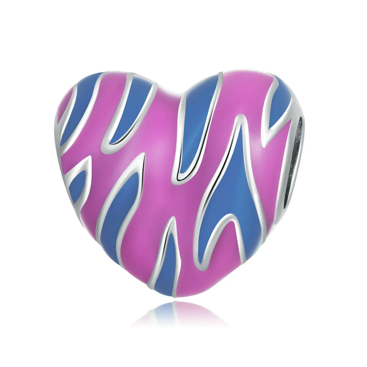 Pandora Style Contrasting Color Love Charm - SCC2215