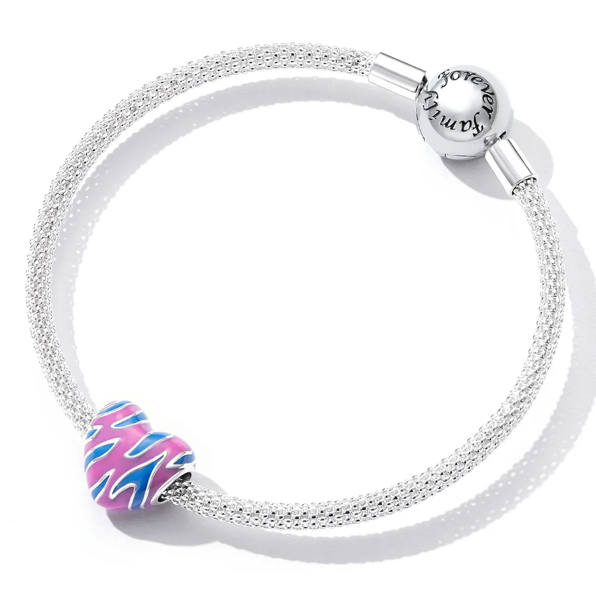 Pandora Style Contrasting Color Love Charm - SCC2215