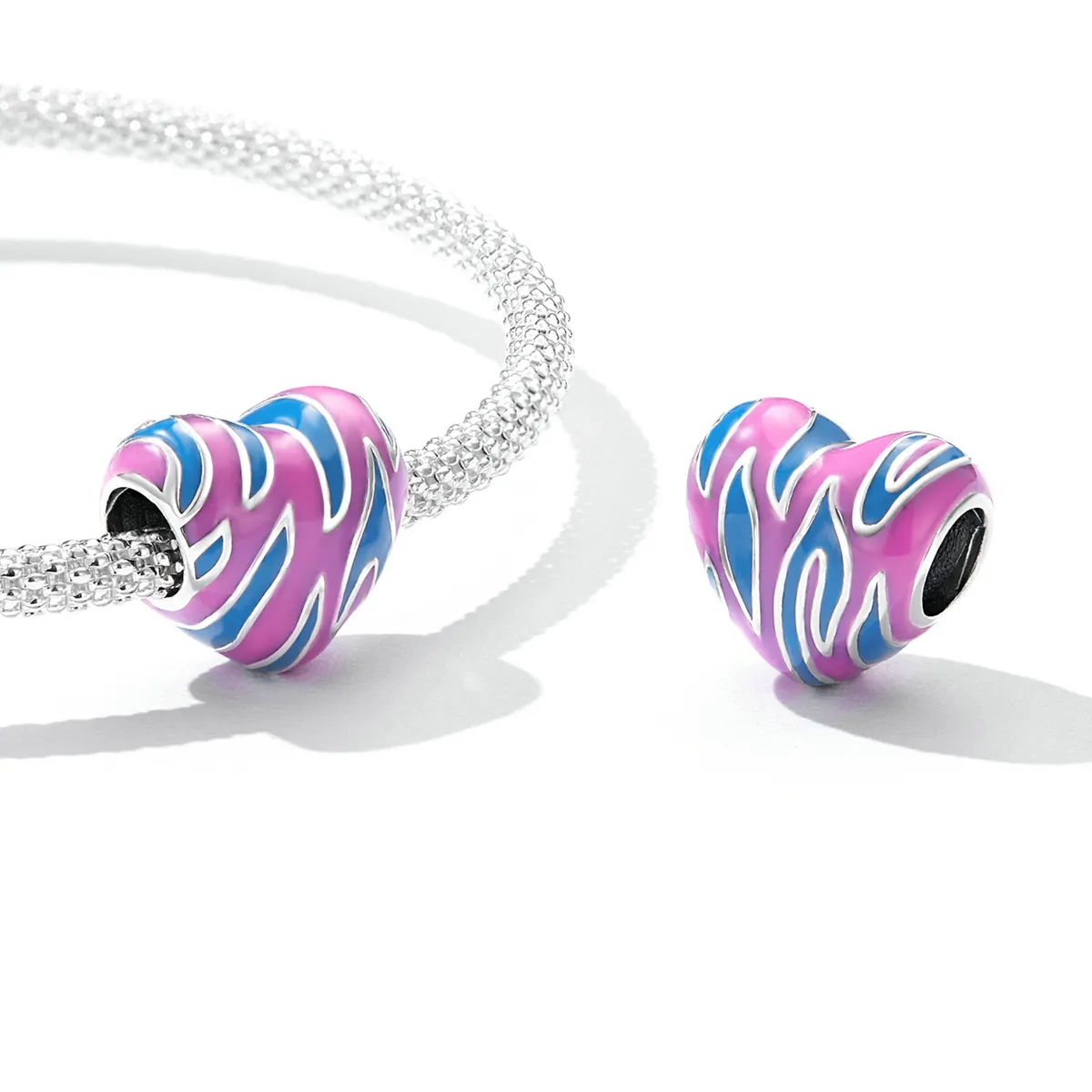 Pandora Style Contrasting Color Love Charm - SCC2215