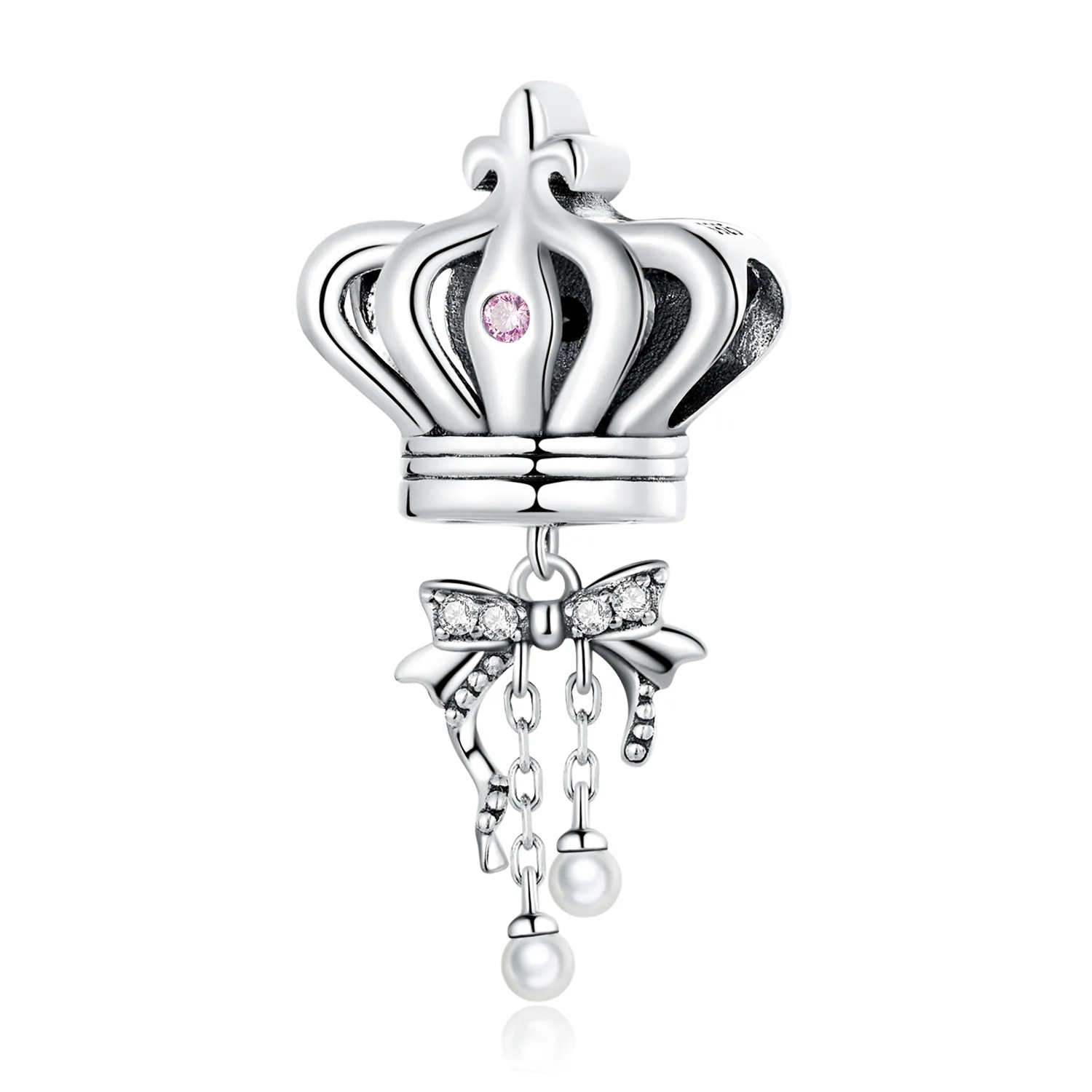 Pandora Style Crown Bow Charm - SCC2259