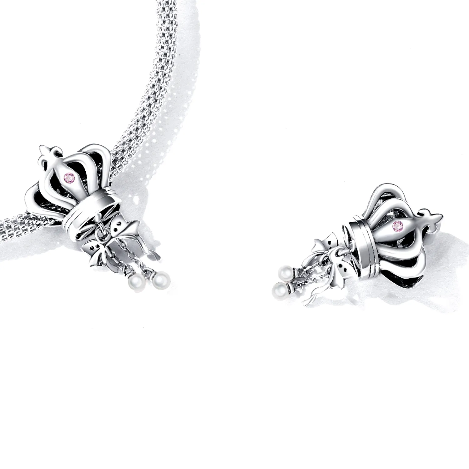 Pandora Style Crown Bow Charm - SCC2259