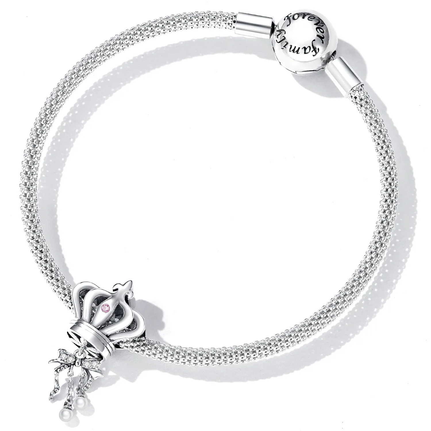 Pandora Style Crown Bow Charm - SCC2259