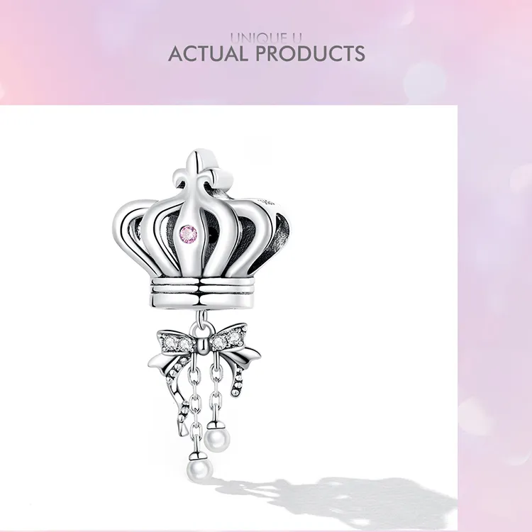 Pandora Style Crown Bow Charm - SCC2259